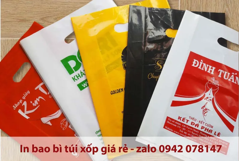túi xốp PE hột xoài bóng