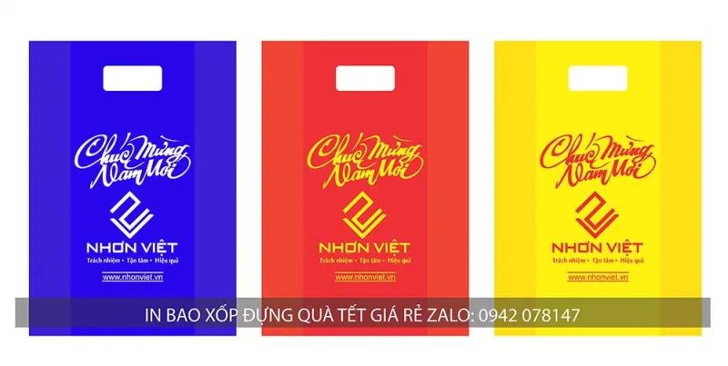 túi xốp hột xoài đựng quà Tết