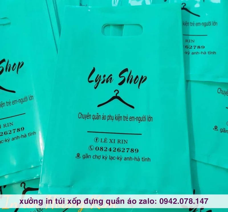 túi xốp bóng dẻo đựng quần áo