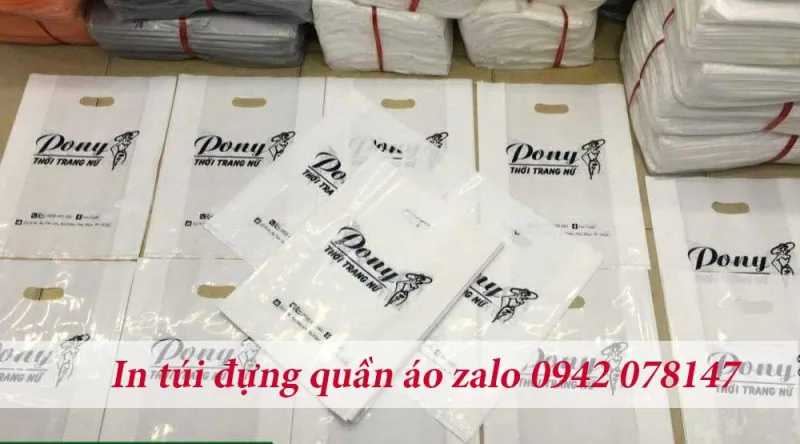 túi PE hột xoài trắng sữa đựng quần áo