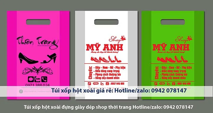túi xốp đựng giày dép