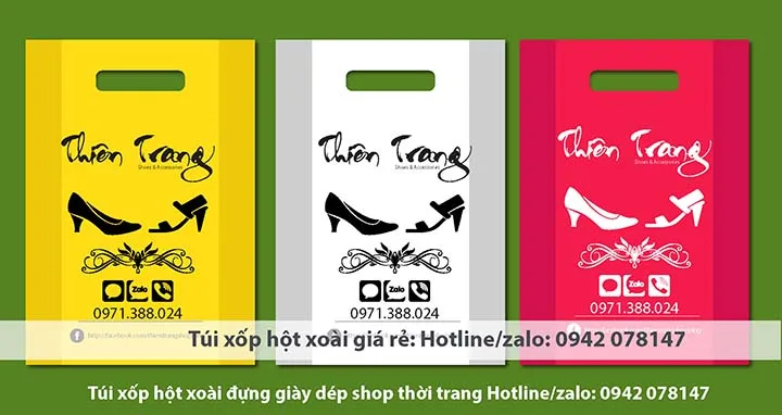 túi xốp đựng giày dép