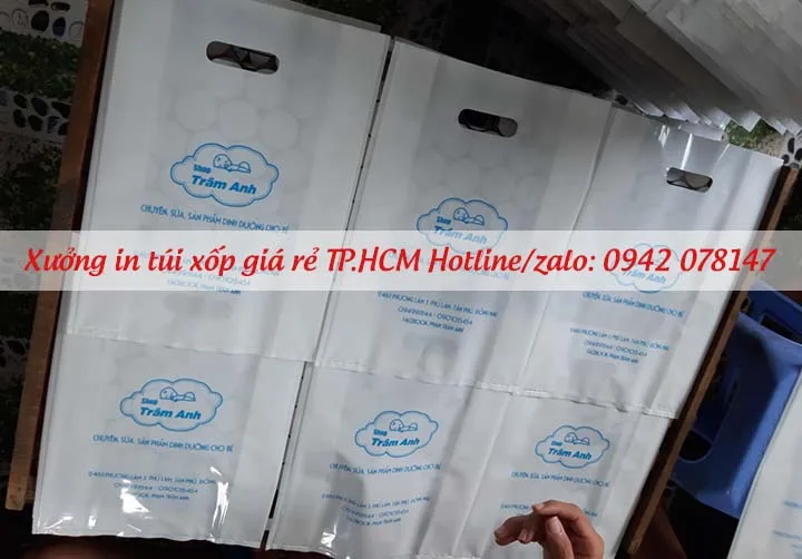 túi xốp pe đựng giày dép