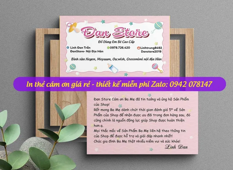 card cảm ơn cho shop mỹ phẩm