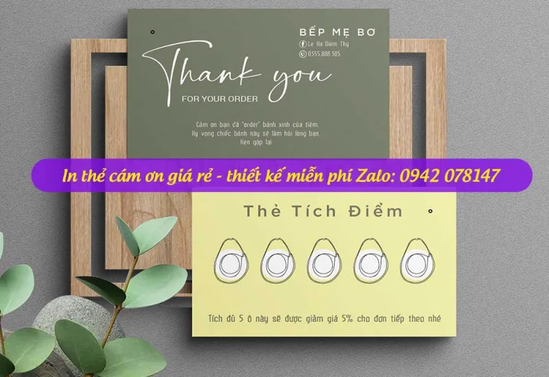 mẫu thẻ tích điểm cho shop