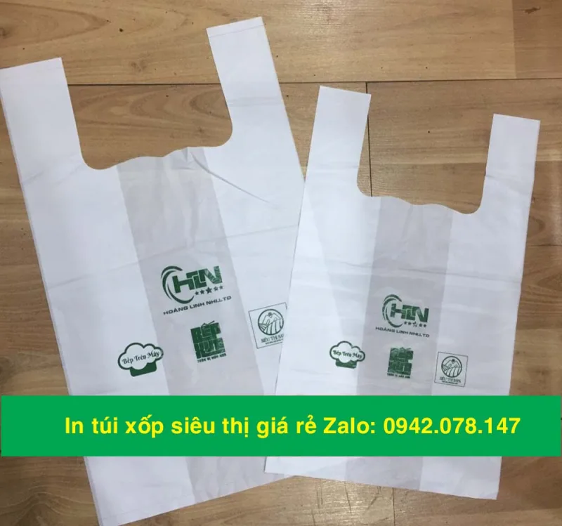 in túi siêu thị đựng linh kiện