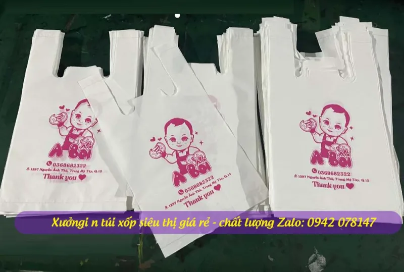 túi siêu thị shop sữa