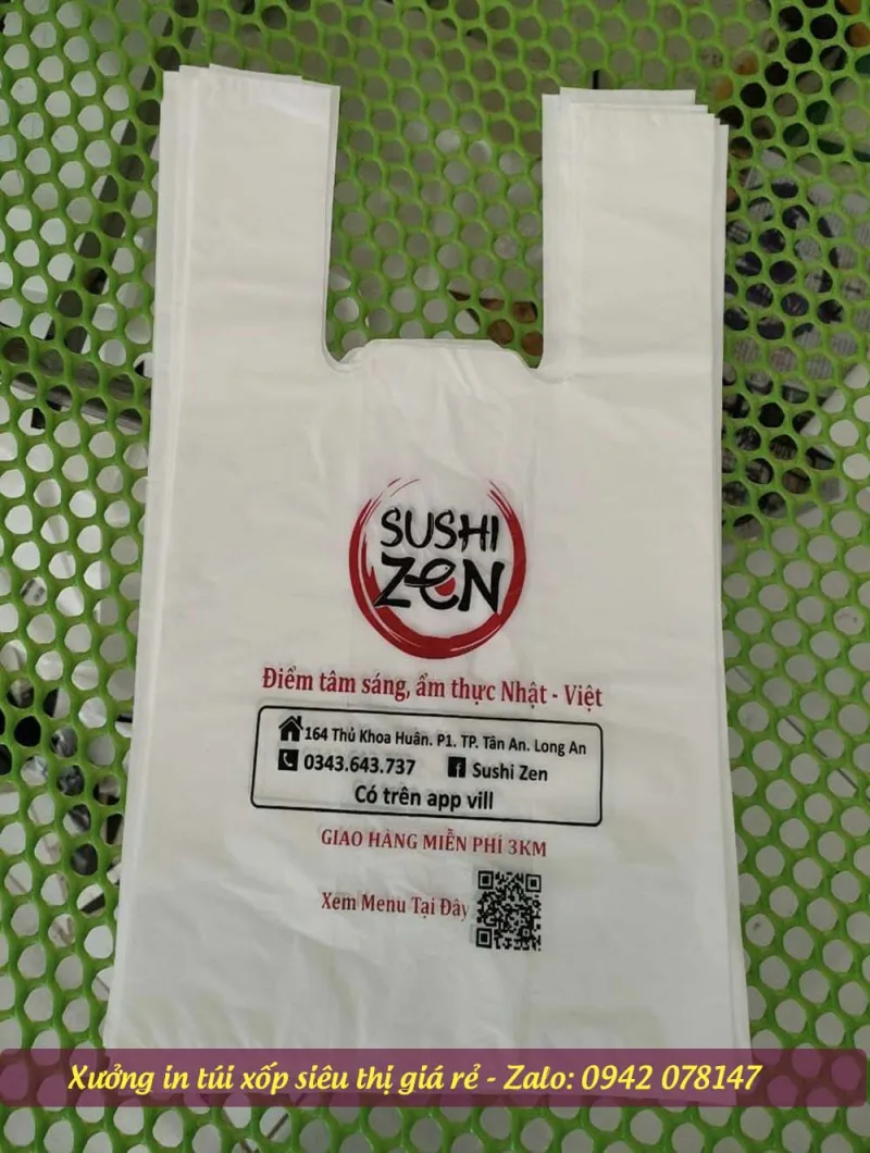 túi siêu thị cho ẩm thực nhật