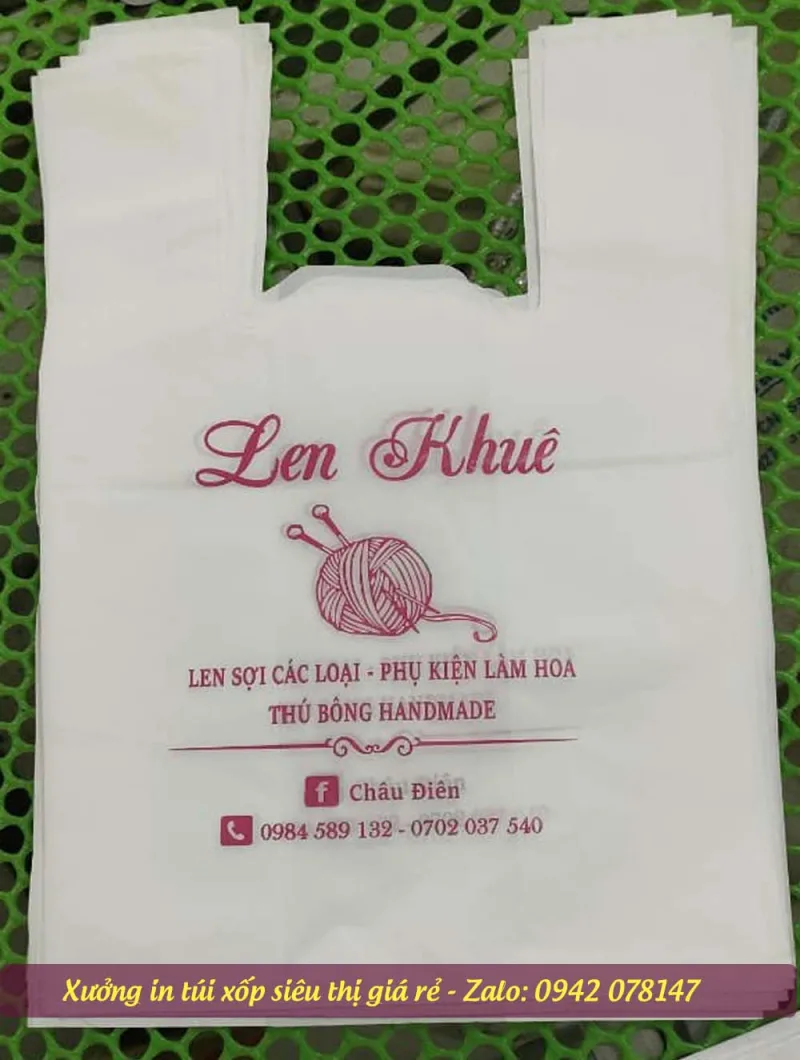 túi siêu thị in màu