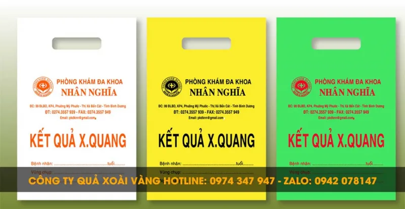 túi đựng phim X-quang phòng khám