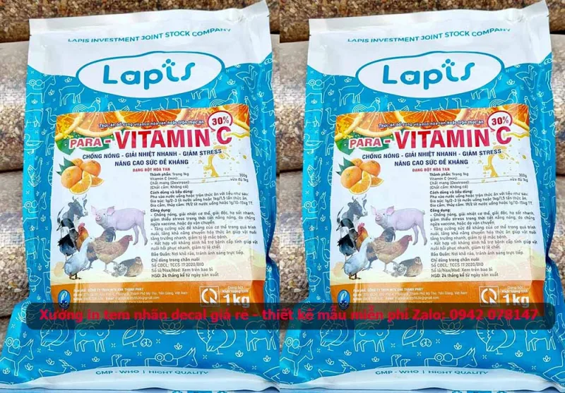 Tem thuốc thú y vitamin C