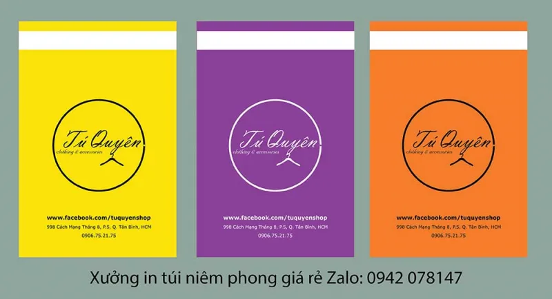 in túi gói hàng