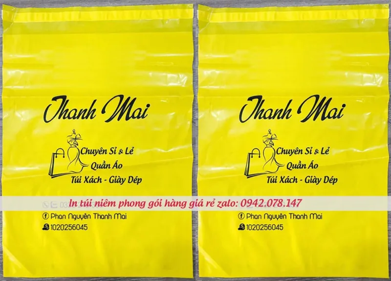 in túi niêm phong gói hàng