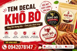 in tem nhãn decal khô bò