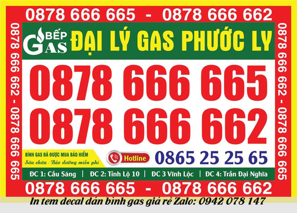 in cáp dán bình gas
