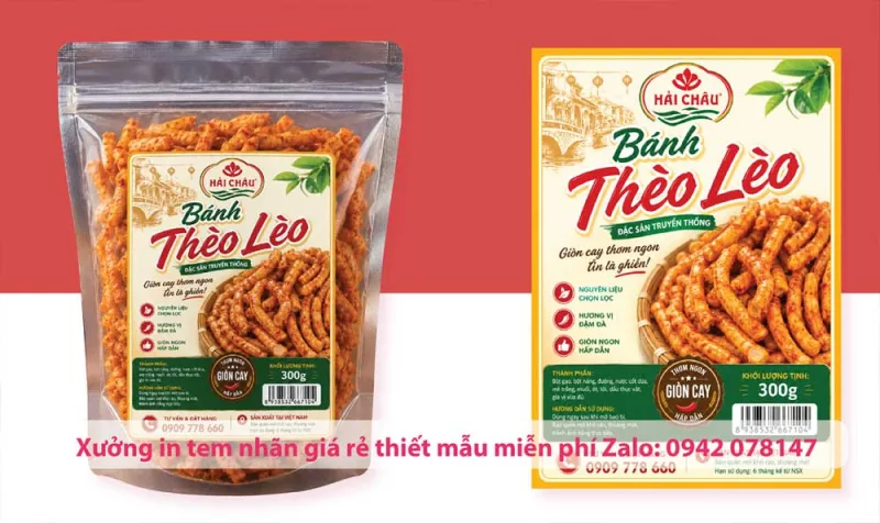 in tem nhãn decal đồ ăn vặt