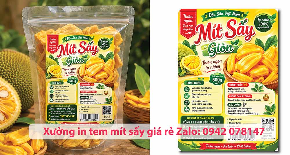 in tem nhãn mít sấy giá rẻ