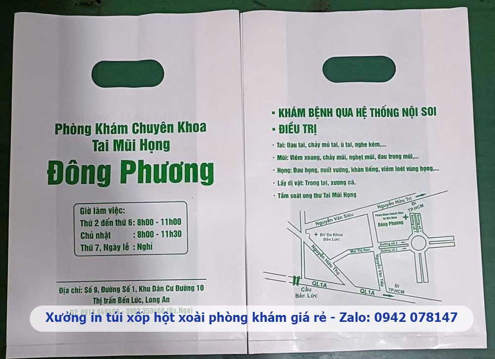 In túi xốp phòng khám nha khoa