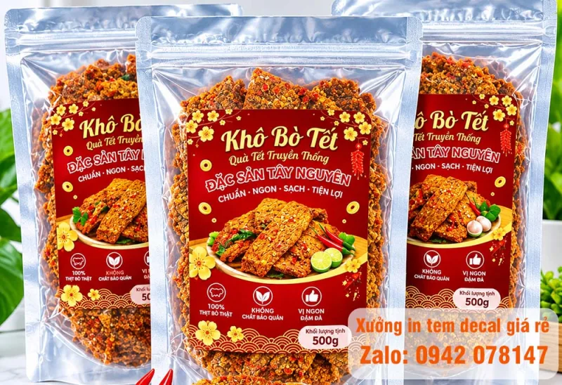 tem khô bò ngày tết
