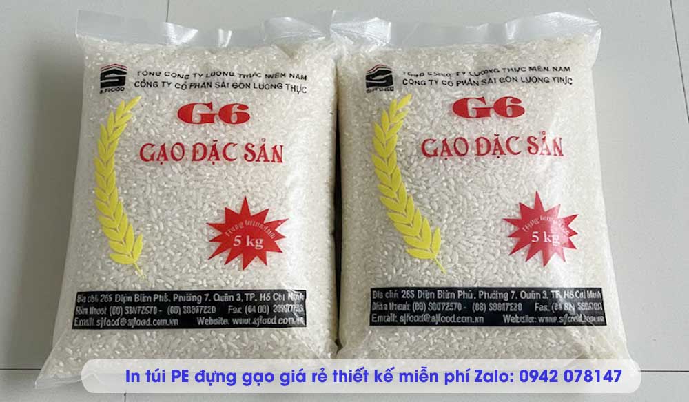 túi nilon đựng gạo g6