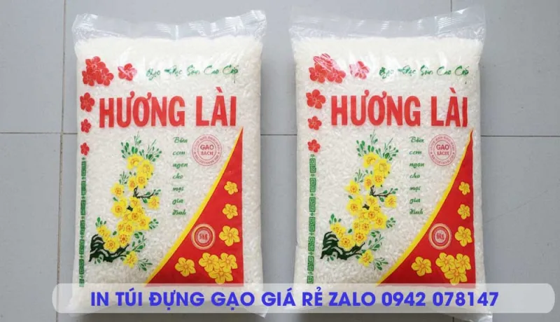 túi nilon PE dẻo đựng gạo Hương Lài