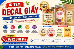 in tem nhãn decal giấy giá rẻ