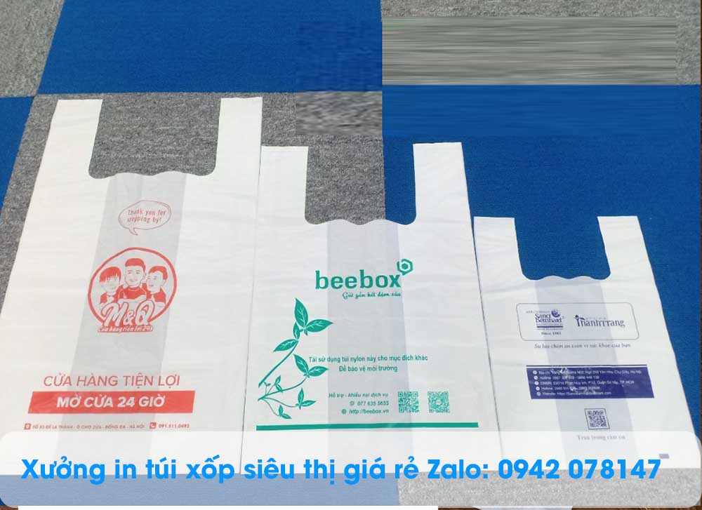Mẫu túi xốp siêu thị