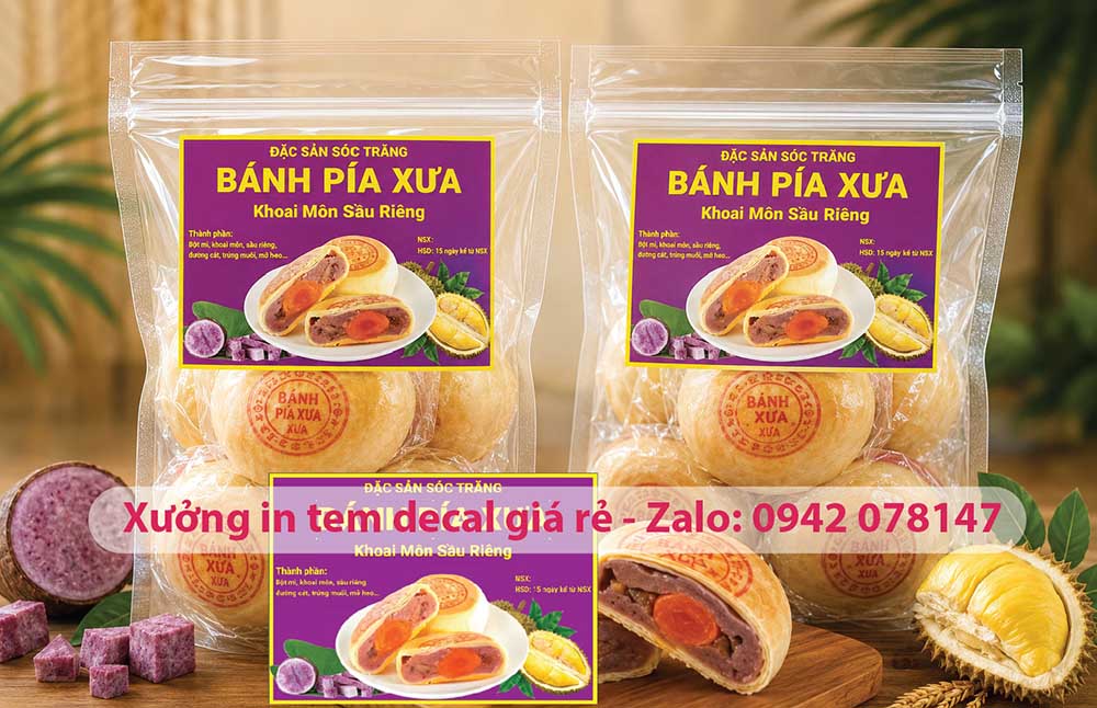 in tem nhãn bánh pía